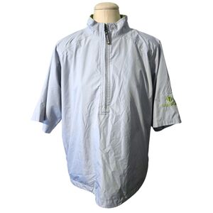 Sunice Typhoon Jacket Men Medium Half Zip Windbreaker Golf Short Sleeve Packable